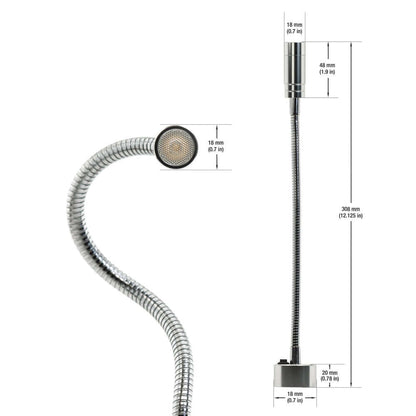666561413743 - Flexible 12V Reading Light - Warm White, Dimmable