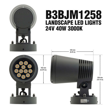 B3BJM1258 Outdoor Landscape Spotlight - 40W Warm White