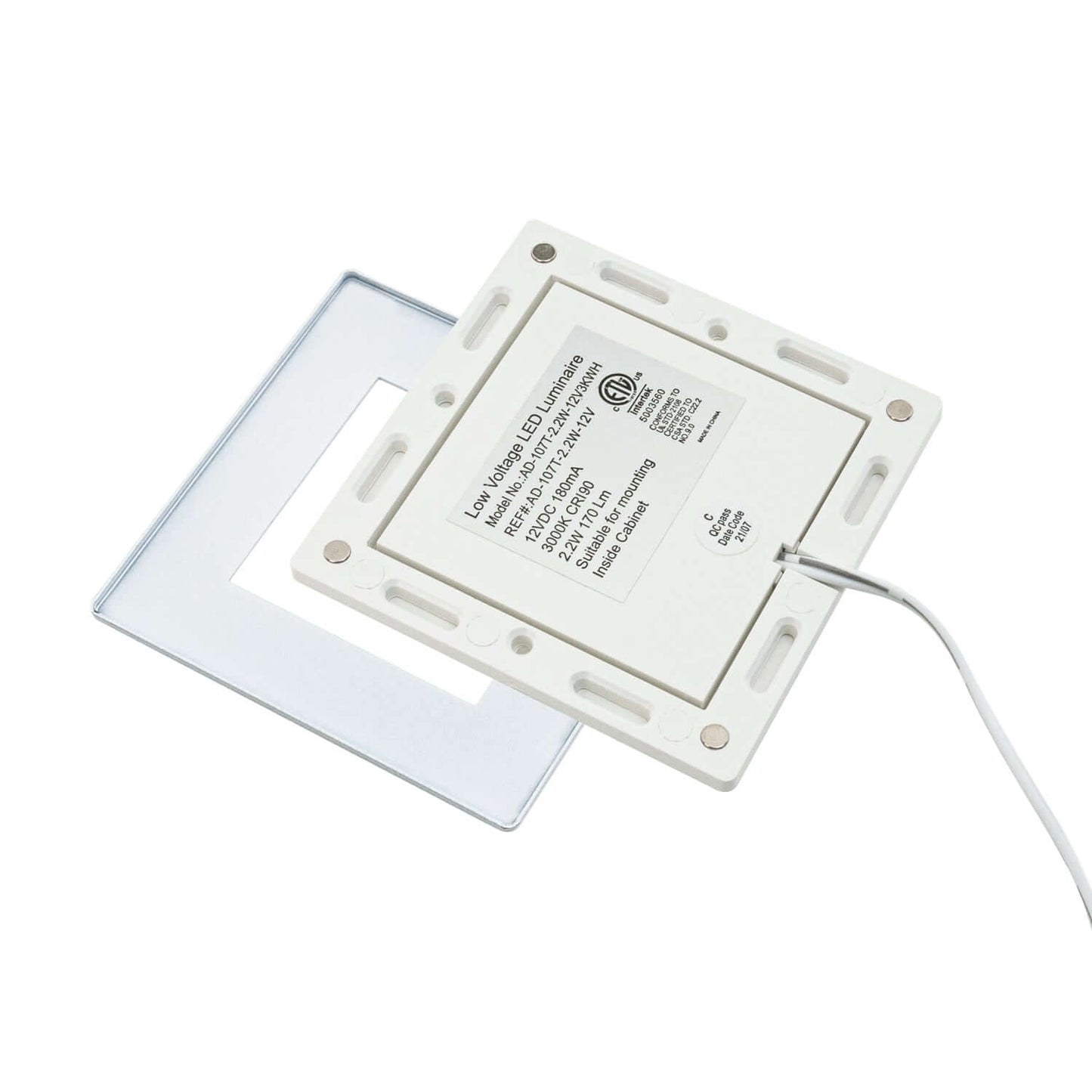 AD-107T Cabinet Lights | 12V 2.2W Warm White Puck Lights