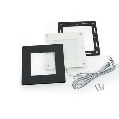 AD-107T Square Cabinet Lights - 12V 2.2W Black
