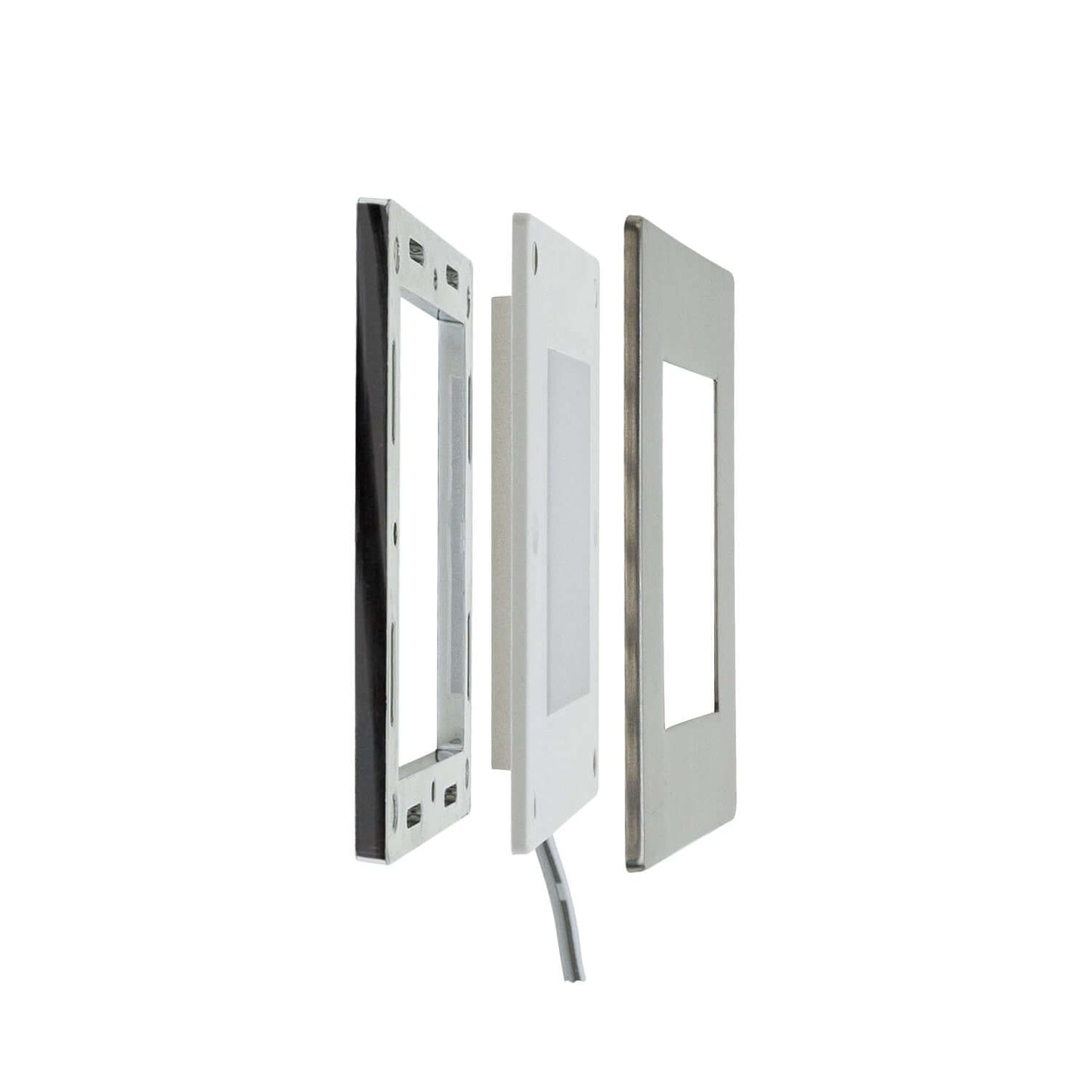 AD-107T 2.2W 12V Square Cabinet Lights - Brushed Nickel