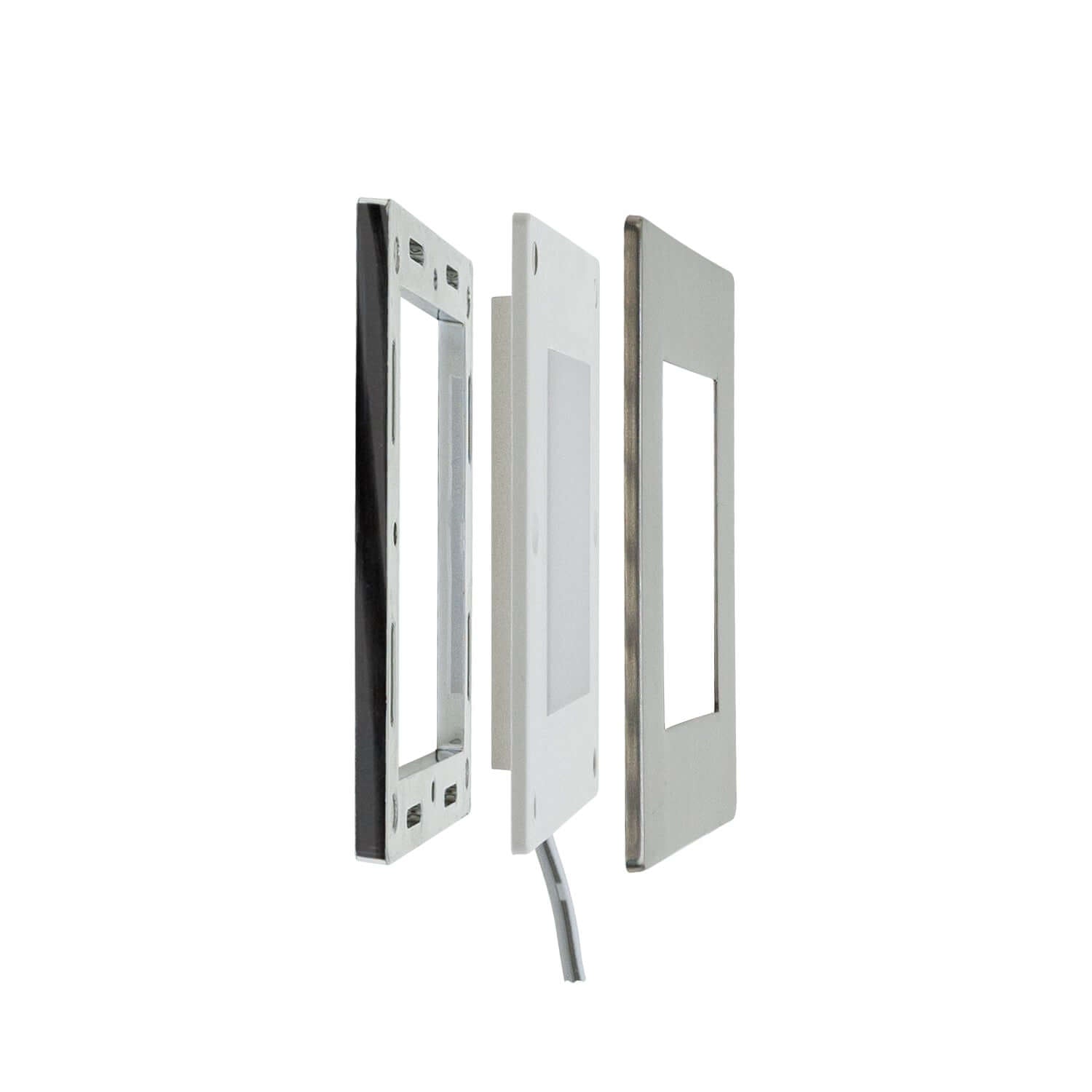 AD-107T 2.2W 12V Square Cabinet Lights - Brushed Nickel