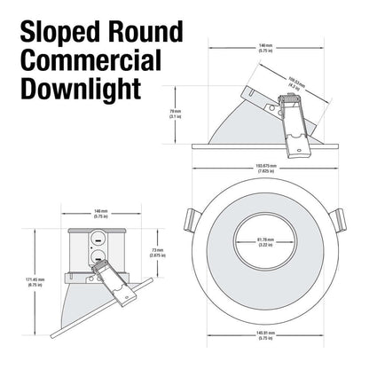 6" Dimmable Recessed LED Downlight - 20W | 120-347V