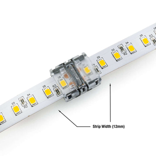 666561424640 - 12mm LED Strip Connectors VBD-CON-12MM-2S (Pack of 5)
