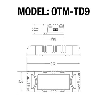 OTTIMA OTM-TD9 220mA LED Driver - Dimmable 9W