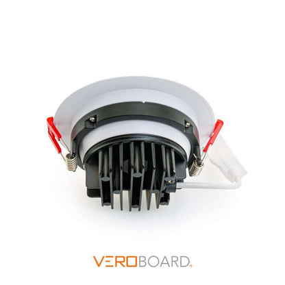 4 inch Round Gimbal Recessed LED Downlight / Ceiling Light AD-LED-4-S12W-5CCTWH-EY, (5CCT) 120V 12W, gekpower
