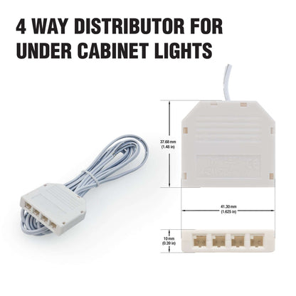 TYP LED4 4Way 2-Pin DuPont Distributor Box for LED Lights