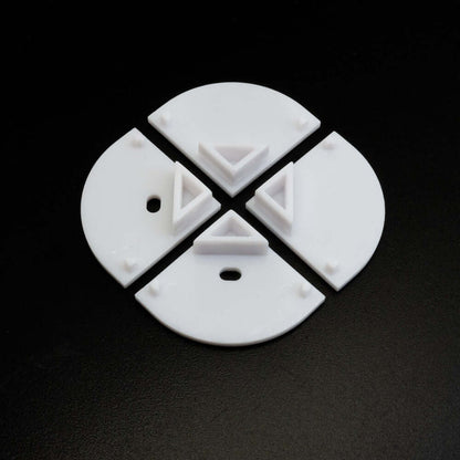 LED Channel Endcaps VBD-ENCH-C3 - Pack of 4