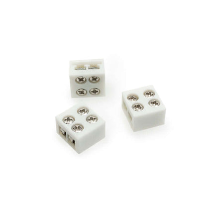 10mm LED Strip to Wire Screw Connectors, VBD-SCON-10MM-SW (Pack of 3)