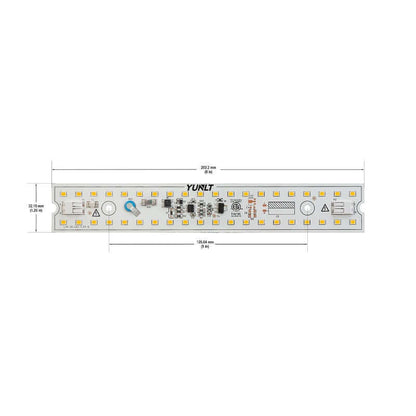 666561427733 - 8" Linear ZEGA LED Module 3000K - 12W 120V
