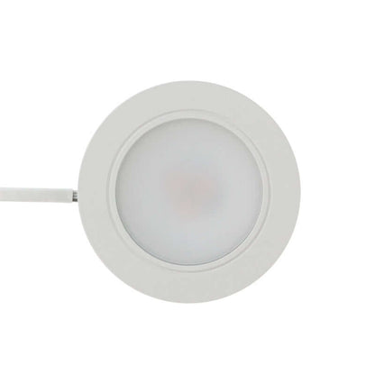 VBUN-2R25-12V-White Round LED Cabinet Lights, 12V 2.5W CCT(2.4K, 2.7K, 3K, 3.5K, 4K, 5K), Gekpower