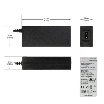 VBDA-024-036P1J 24V 36W Non-Dimmable Plug-In Adaptor