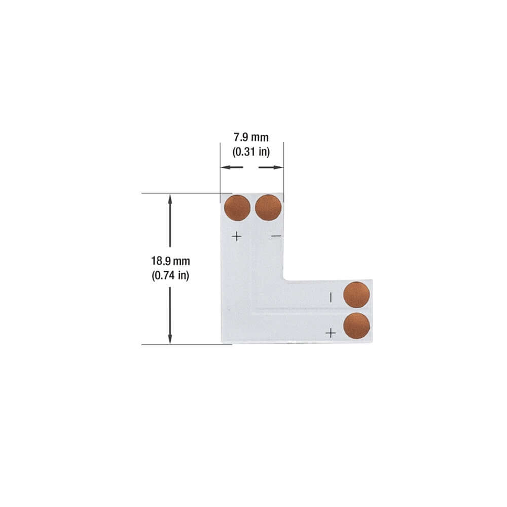 VBD-FPC8-L2A PCB L Shape Connector - Pack of 3