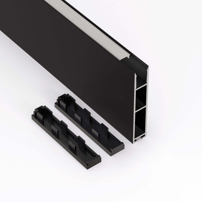 Narrow Black Aluminum LED Channel VBD-CH-H3-2 - 2M
