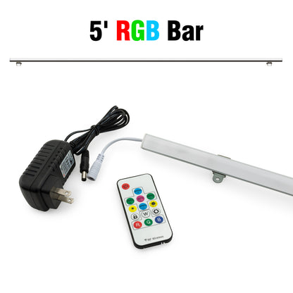 VBD-S55-DRGB-5 Linear Fixture with Addressable RGB LED Strip, 12V 5ft, gekpower