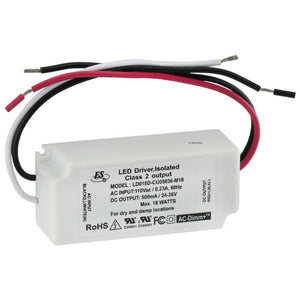ES LD018D-CU05036-M18 Constant Current LED Driver, 500mA 24-36V 18W max, gekpower