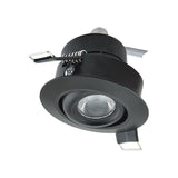 Round LED Downlight, LED Ceiling Lights, recessed lights, recessed downlight, downlight fixture, 12v, 3w, Color Temperature 3000K (Warm White) Available Colors White, Black, Brushed Nickel.