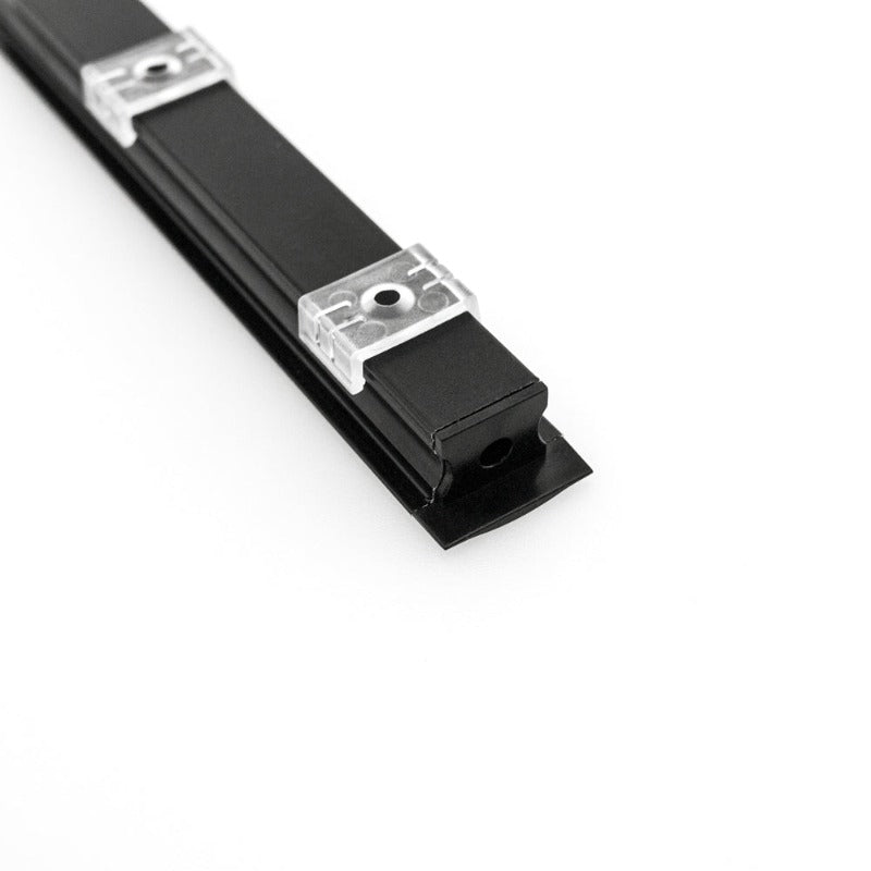 Deep Recessed Linear Aluminum LED Channel Black for LED Strips 1Meter(3.2ft) VBD-CH-RF1B, Gekpower