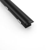 Deep Recessed Linear Aluminum LED Channel Black for LED Strips 1Meter(3.2ft) VBD-CH-RF1B, Gekpower