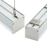 Square Diffuser Linear Aluminum LED Channel for LED Strips 1Meter(3.2ft) VBD-CH-S1, Gekpower