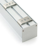 Square Diffuser Linear Aluminum LED Channel for LED Strips 1Meter(3.2ft) VBD-CH-S1, Gekpower