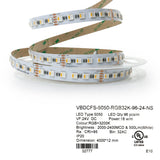led ribbon, led tape, color temperature Canada, British Columbia, North America. 4M(13.1ft) Color changing LED Strip 5050, 24V 5.5(w/ft) RGB+3200K