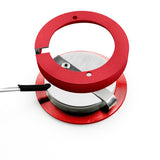 Round LED Cabinet Puck Light 12V 2.5W Red VBUN-R25-12V Recessed Installation