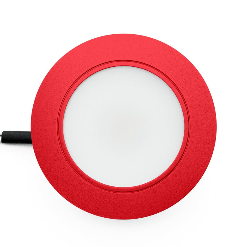 Round LED Cabinet Puck Light 12V 2.5W Red VBUN-R25-12V