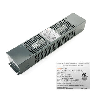 VBD-012-200DM Triac Dimmable Constant Voltage LED Driver, 12V 16.66A 200W, gekpower