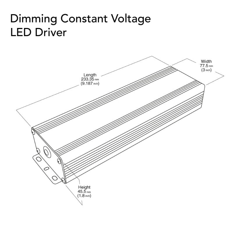 VEROBOARD 12V 16.66A 200W Dimmable Constant Voltage LED Driver VBD-012-200DM