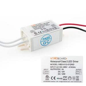 VEROBOARD Constant Voltage LED Driver 12V 1A 12W  VBD-012-012ND - Gekpower
