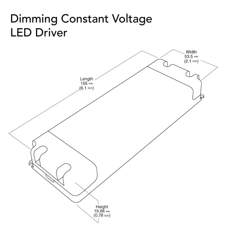 VBD-012-024DM Triac Dimmable Constant Voltage LED Driver, 12V 2.0A 24W, gekpower