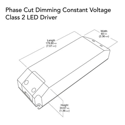 VBD-012-060DM Triac Dimmable Constant Voltage LED Driver, 12V 5.0A 60W, gekpower