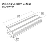 VBD-024-096DM Triac Dimmable Constant Voltage LED Driver, 24V 4A 96W, gekpower
