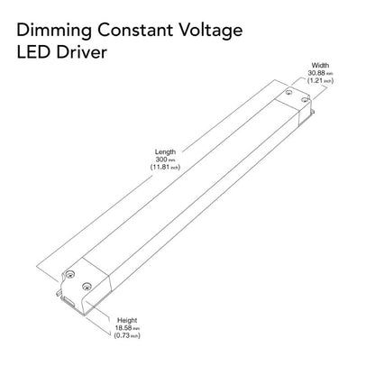 VEROBOARD Super Slim Power supply Canada, British Columbia, North America. 12V 5A 60W Dimmable LED Driver VBD-012-060VTSP