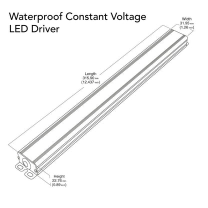 VEROBOARD Super Slim VBD-012-100VWSW Non-Dimmable LED Driver, 12V 8.33A 100W - GekPower